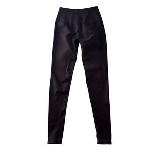 Alphalete Brown Leggings With Gathered Back